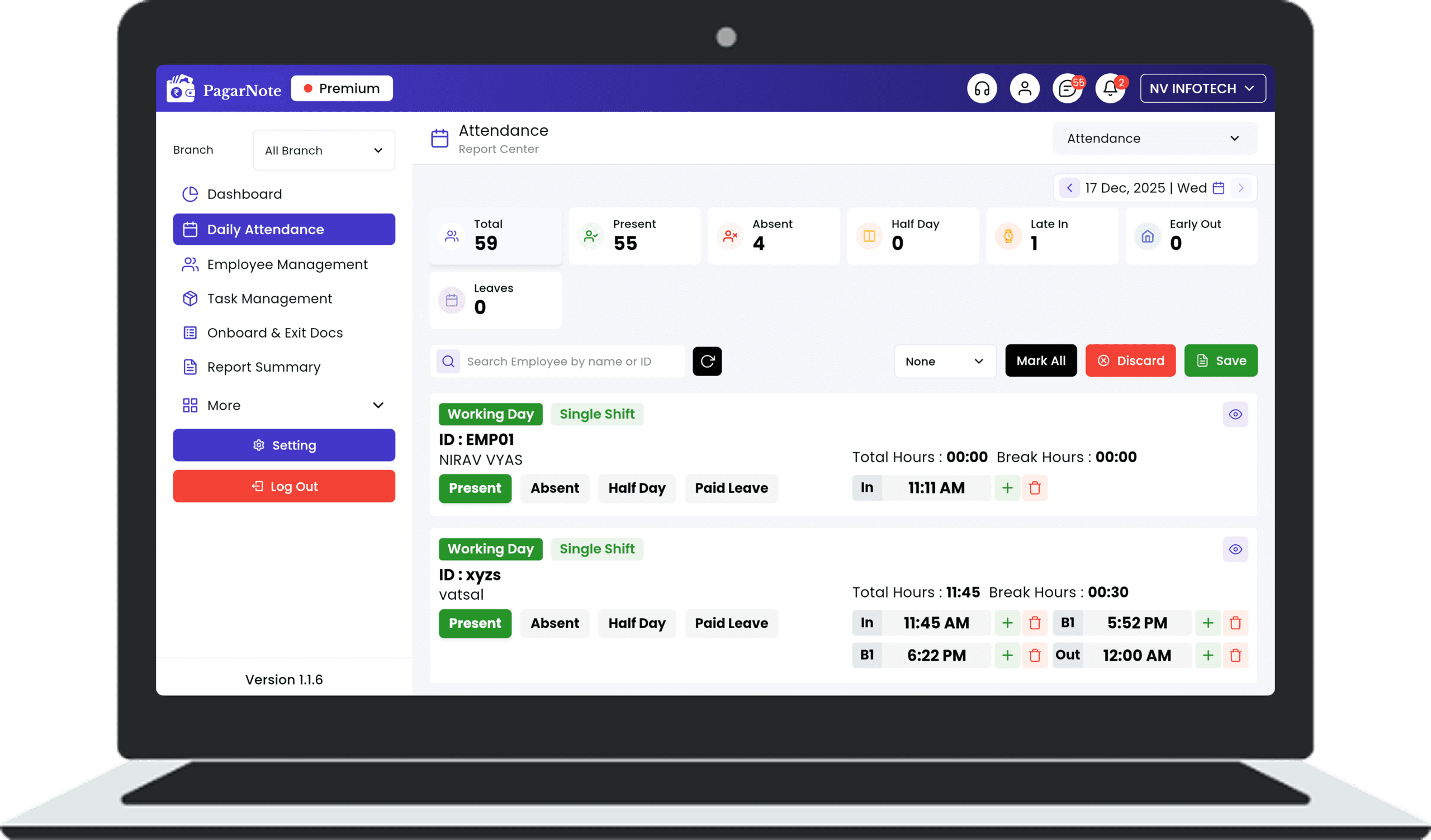 Attendance Management 